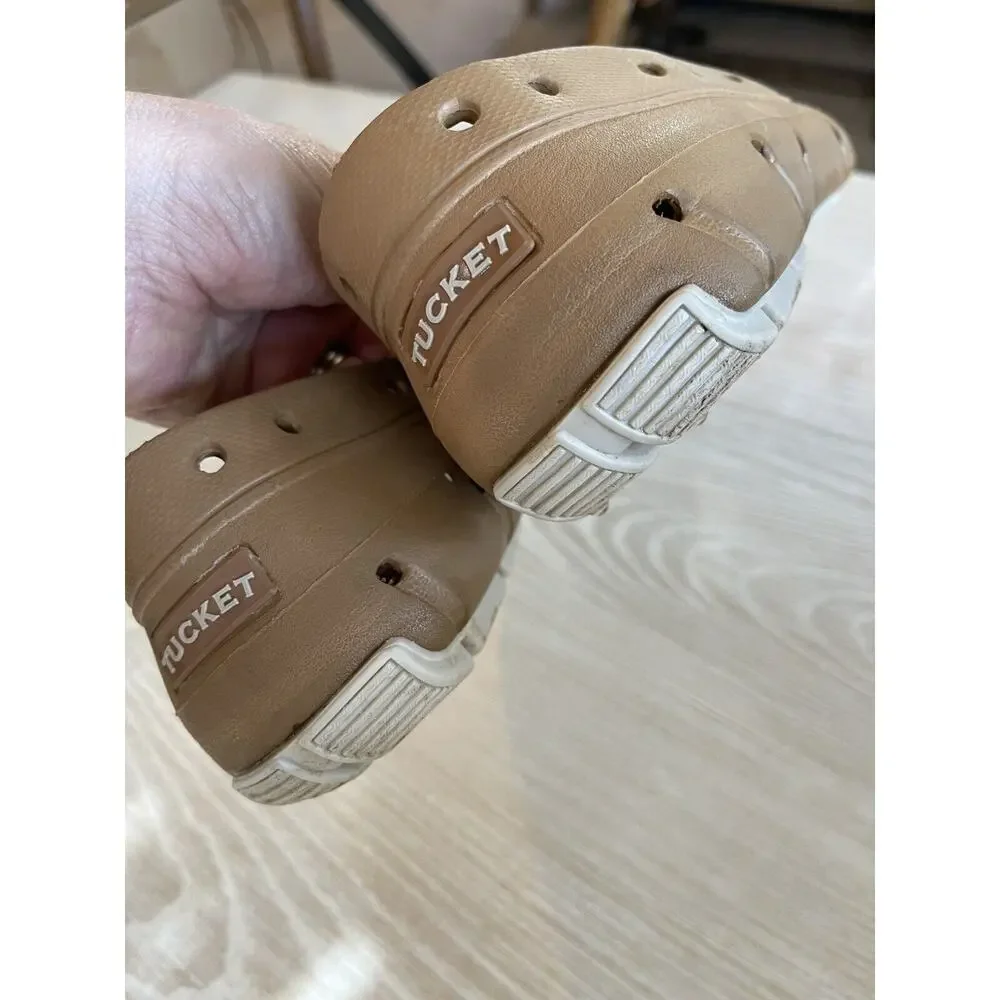 Tucket Giller Deck Boat Driving Shoes Mens Size 9 Cognac & Vanilla New‎ laces